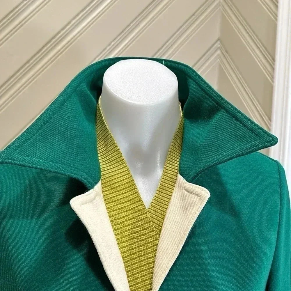 Vintage Butte Knot Toggle Jacket Green White Medium - Picture 6 of 14